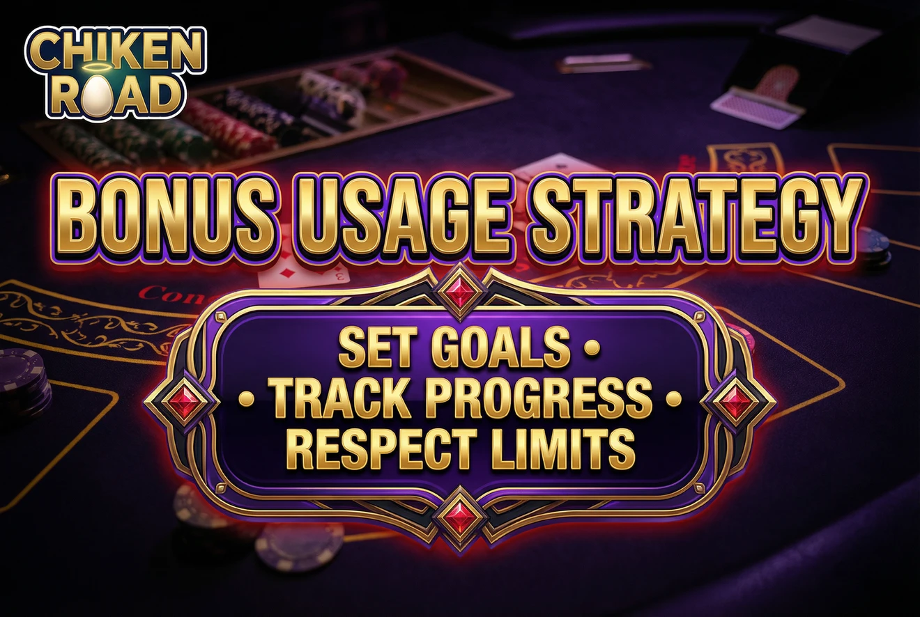 Strategic use of bonus balance in Chicken Road