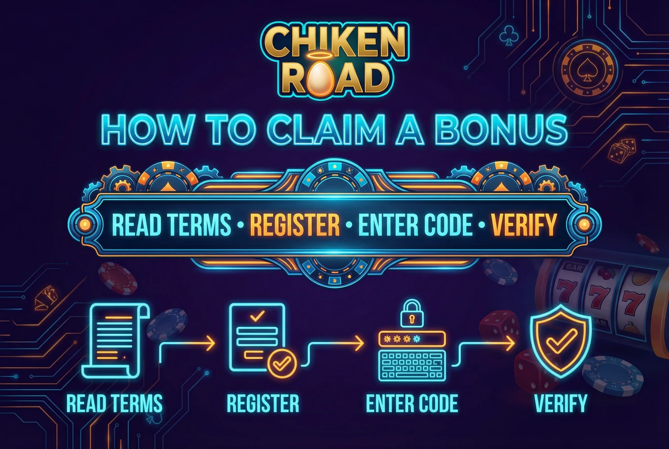 Step-by-step bonus activation flow for Chicken Road