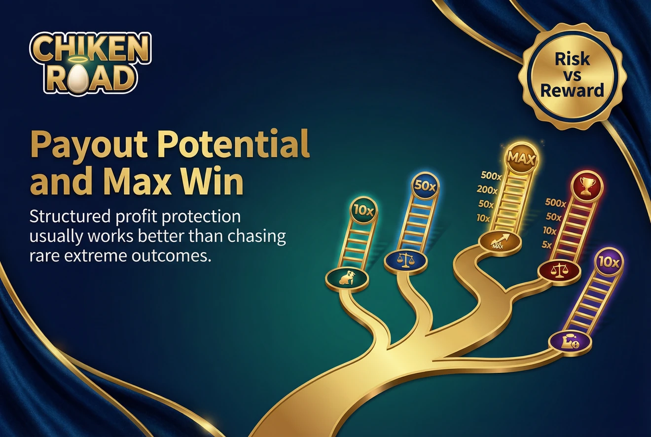 Payout potential and risk in Chicken Road sessions