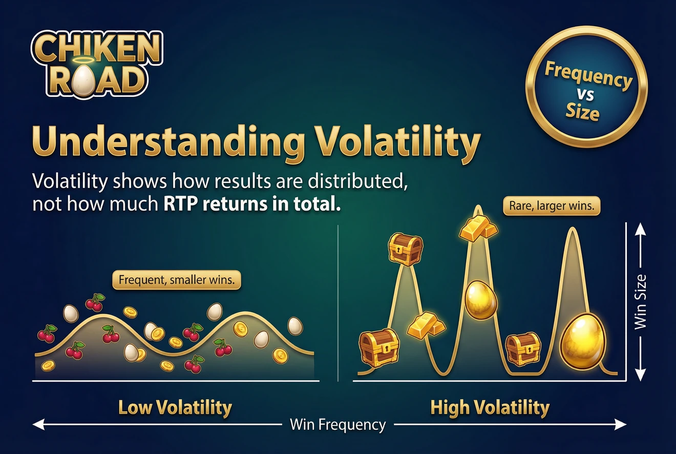 Volatility visualization for Chicken Road