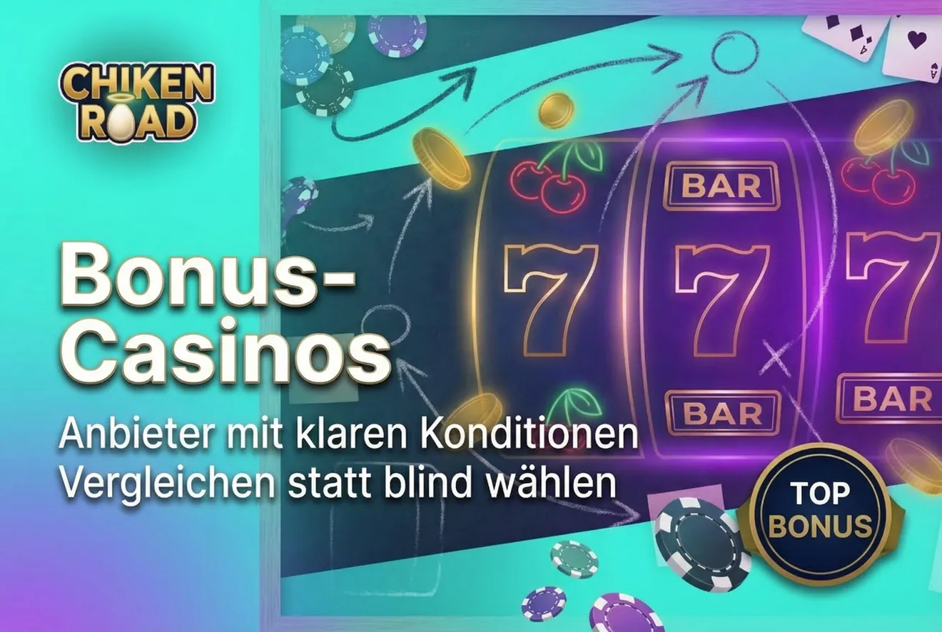 Bonusvergleich für Chicken Road in deutschen Online-Casinos