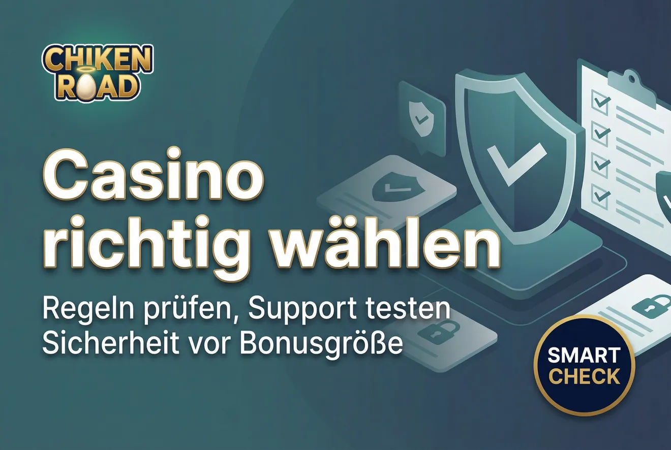 Kriterien zur Auswahl eines seriösen Chicken Road Casinos