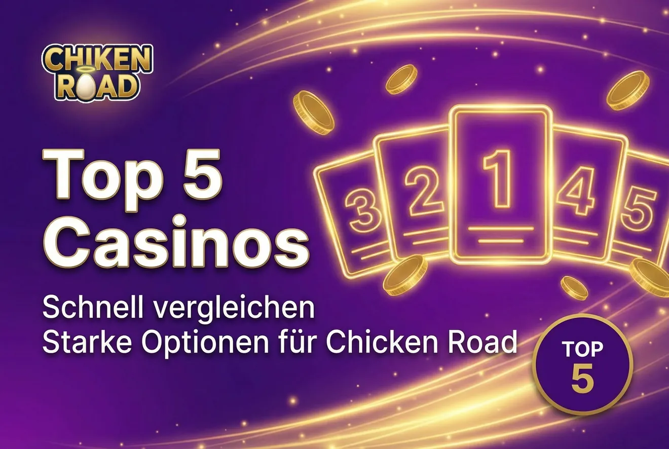 Top-Casinos für Chicken Road im tabellarischen Vergleich