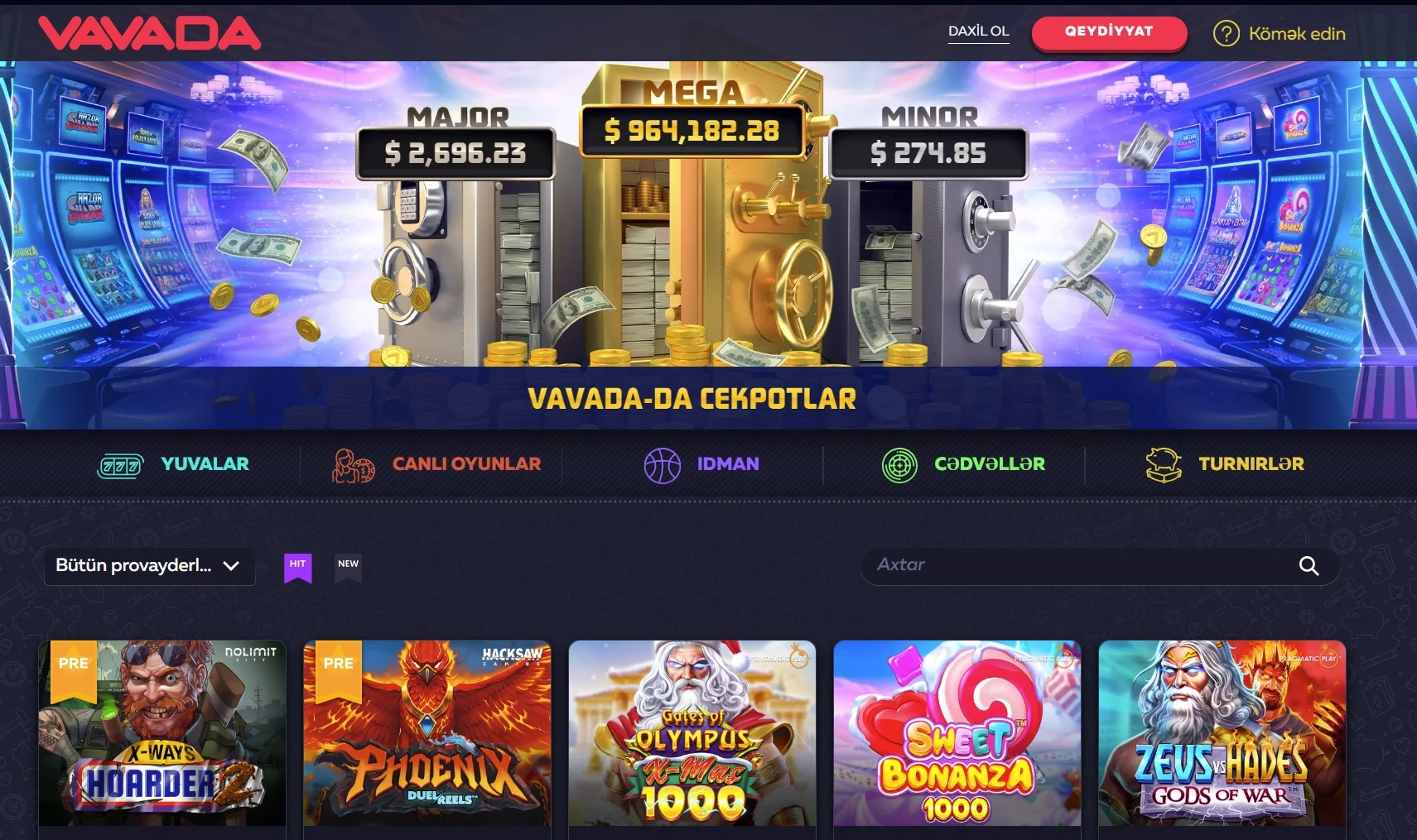 Vavada Casino Online Oynamaq